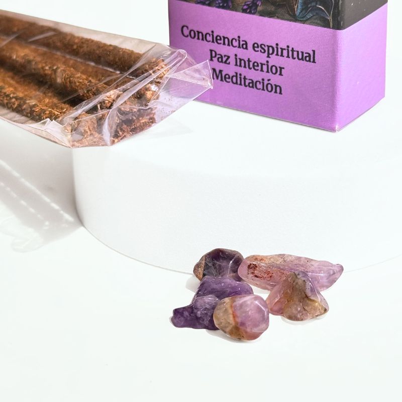 Incienso con Piedras de Amatista