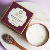 Vela Ayurveda de Dos Mechas Lavanda y Lemongrass