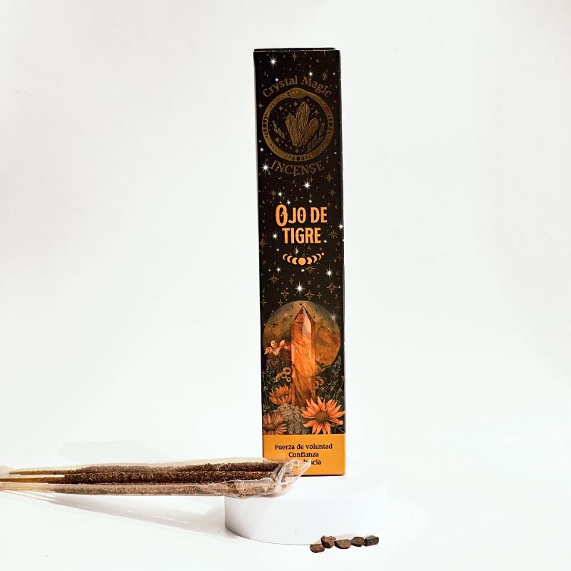 Incienso con Piedras de Ojo de Tigre