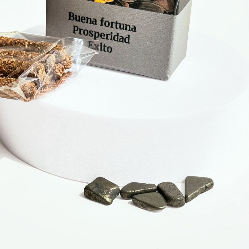 Incienso con Piedras de Pirita