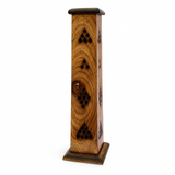 Porta Incienso Madera Torre Vertical