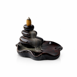 Porta Incienso Cascada Piedra Zen Café