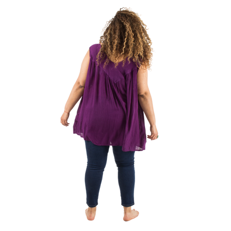 Blusa/Vestido Charita Morada