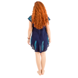 Blusa/Vestido  Devika Marino con Azul