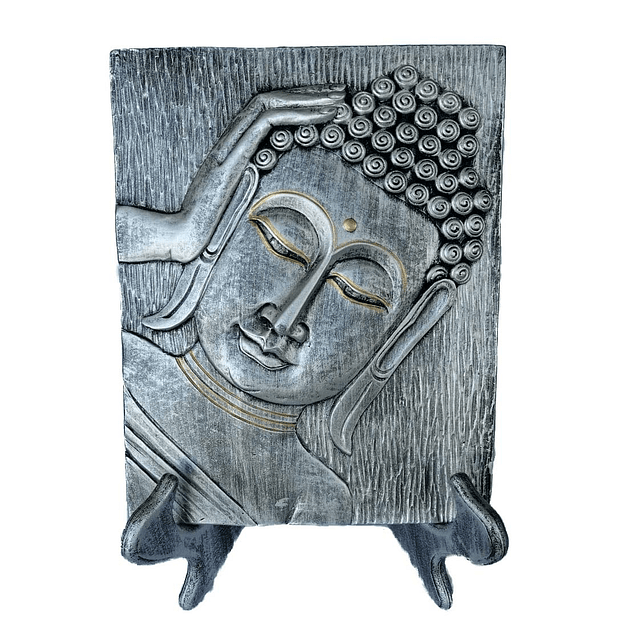 Adorno Cara Budda Silver