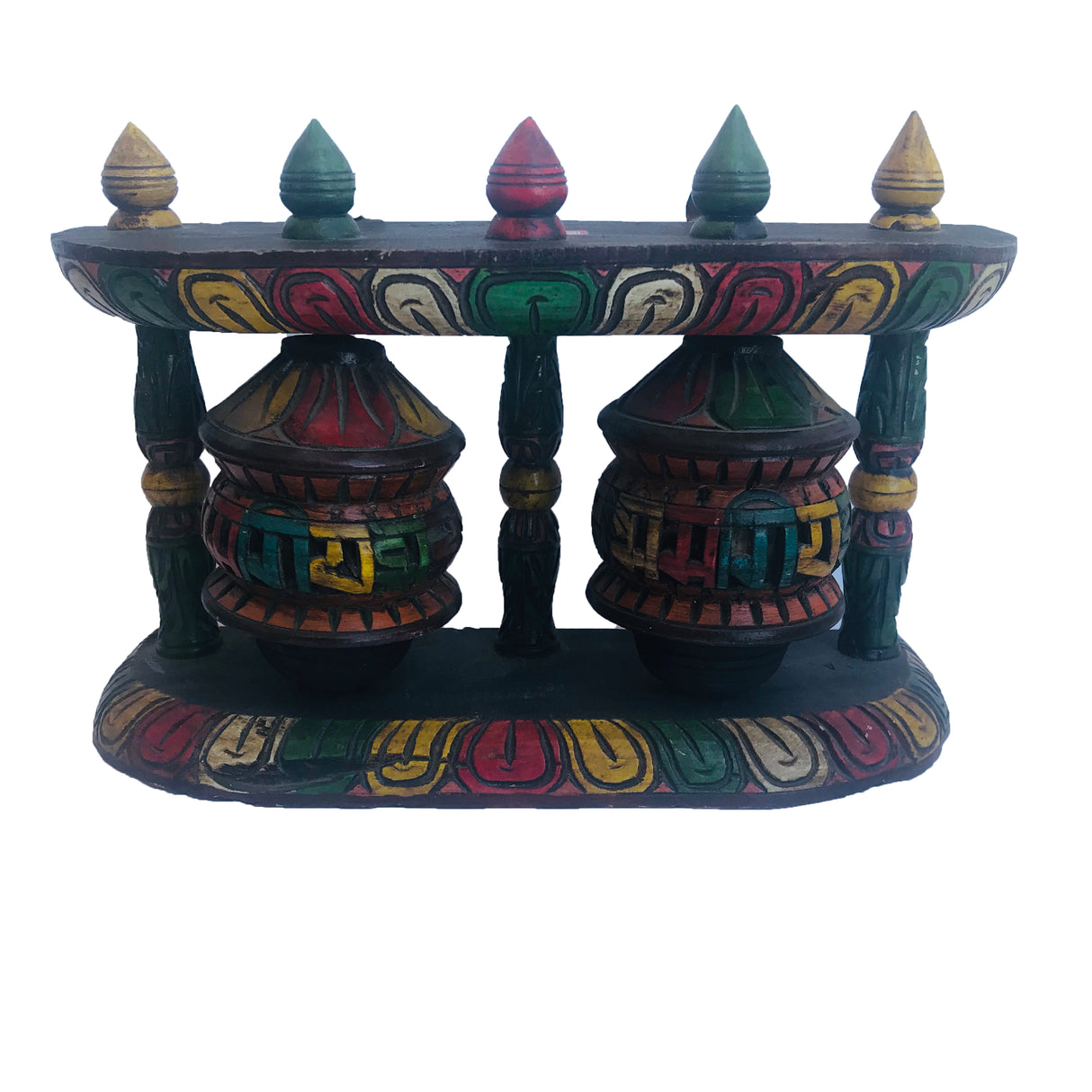 Rueda de Oración Doble con Diseño