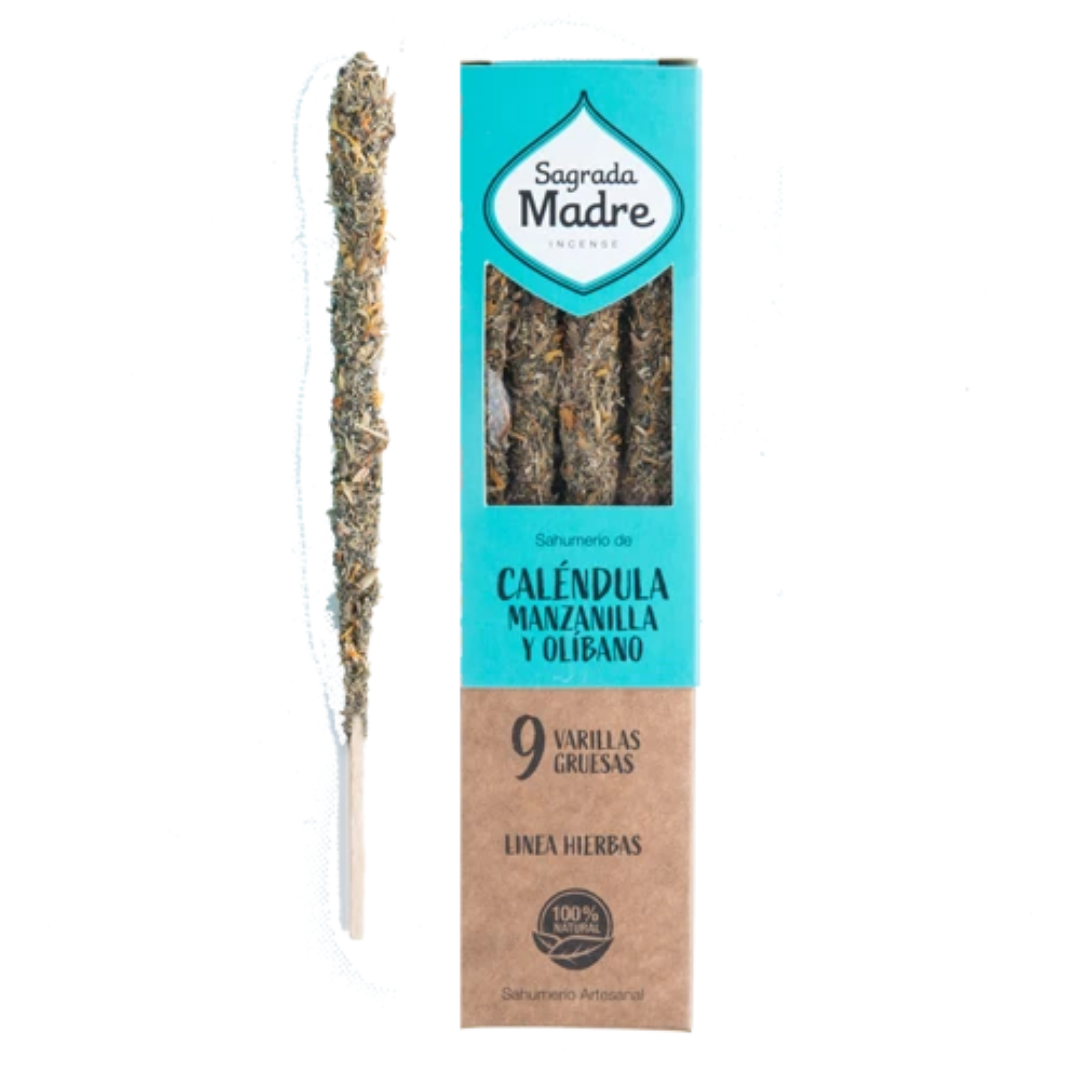 Varilla Sahumerio Calendula Manzanilla y Olíbano - Sagrada Madre