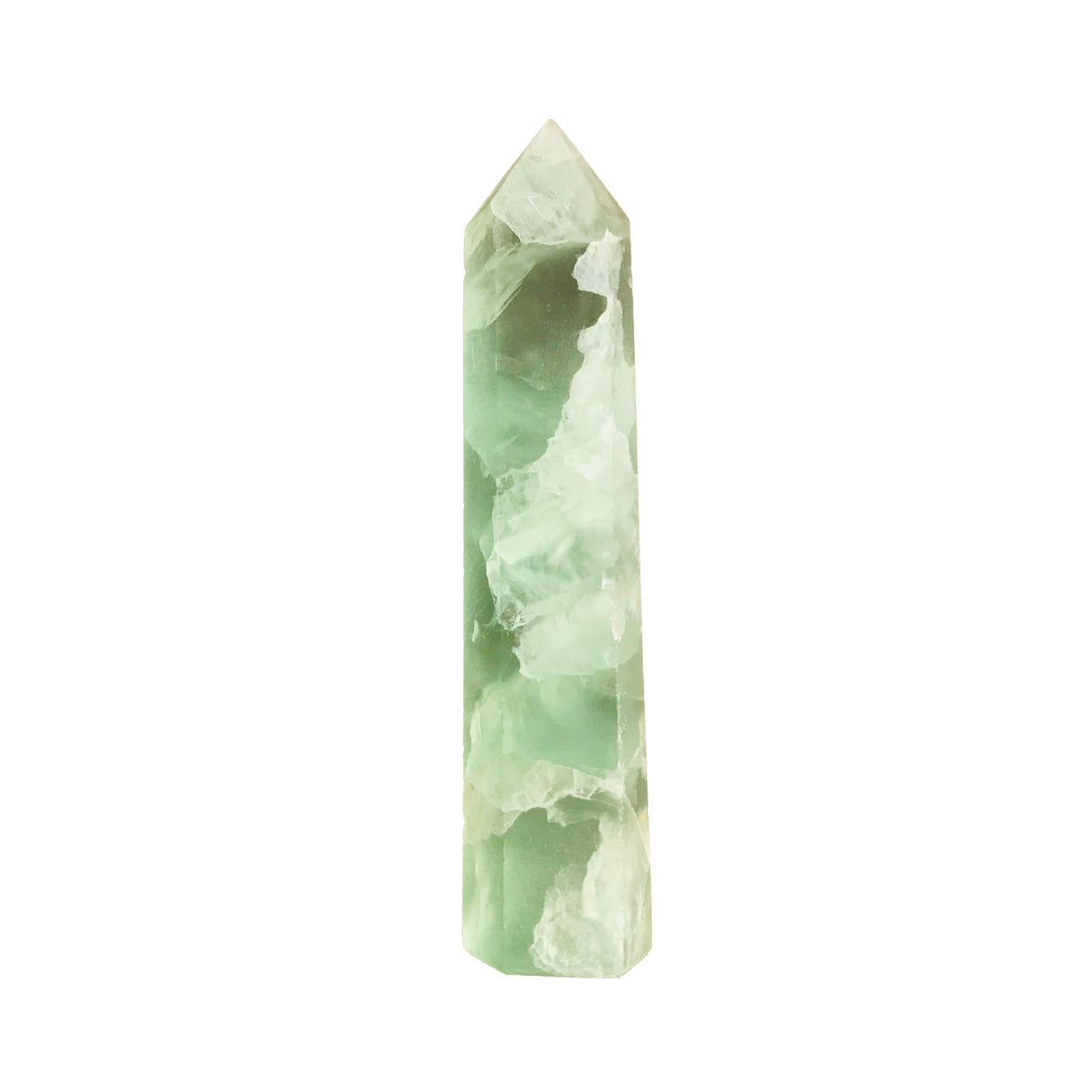 Punta de Fluorita - 6 cm hexagonal