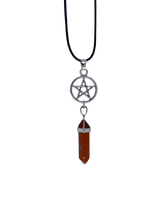 Colgante Estrella de Punta Jaspe Rojo