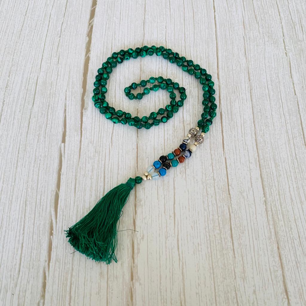Rosario - Japa mala Malaquita 4mm