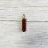 Colgante de Punta Jaspe Rojo 4 cm