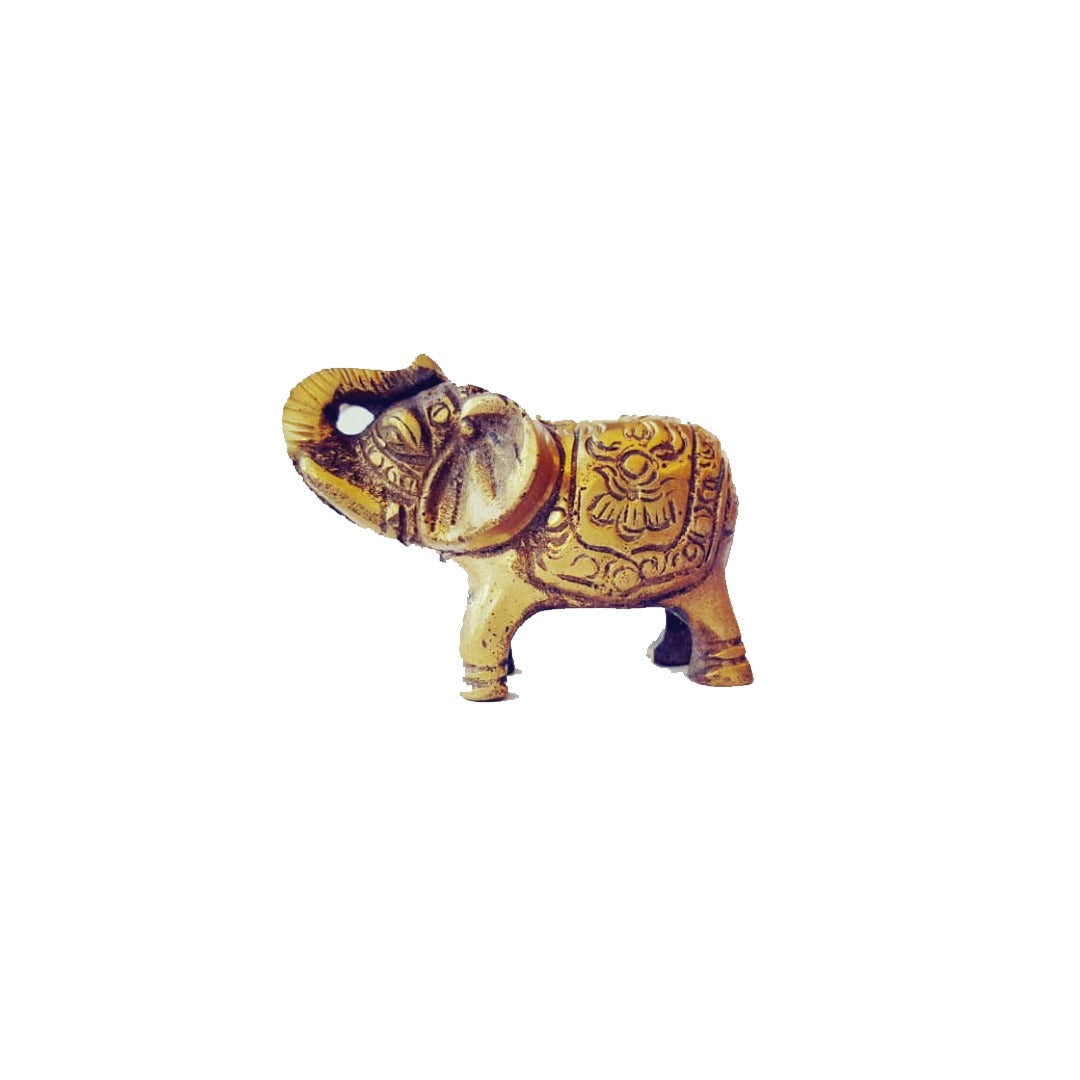 Porta Incienso Elefante Bronce Pequeño