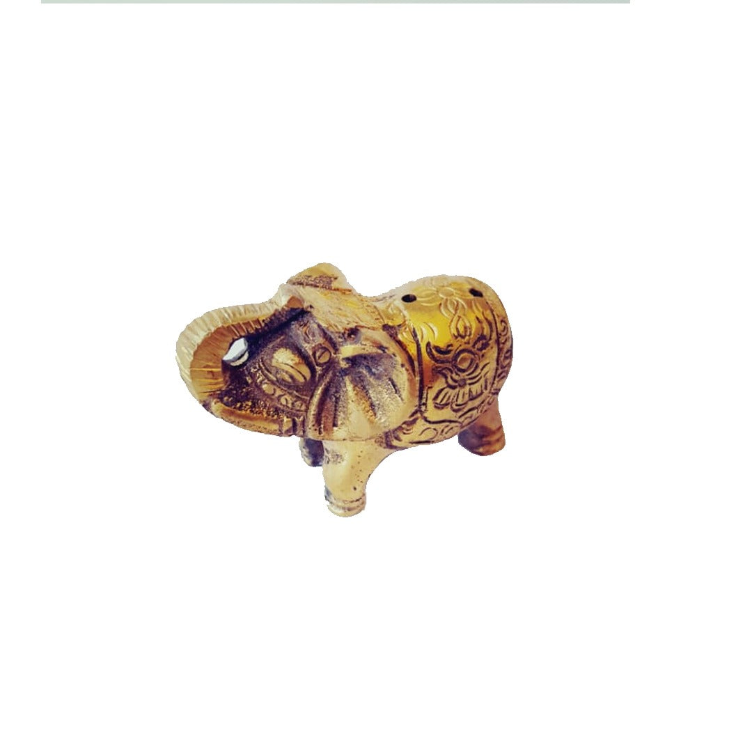 Porta Incienso Elefante Bronce Pequeño