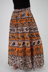 Pantalon Palazzo Naranjo Estampado