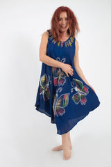 Vestido 3 Mariposas  Azul