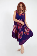 Vestido 3 Mariposas Morado
