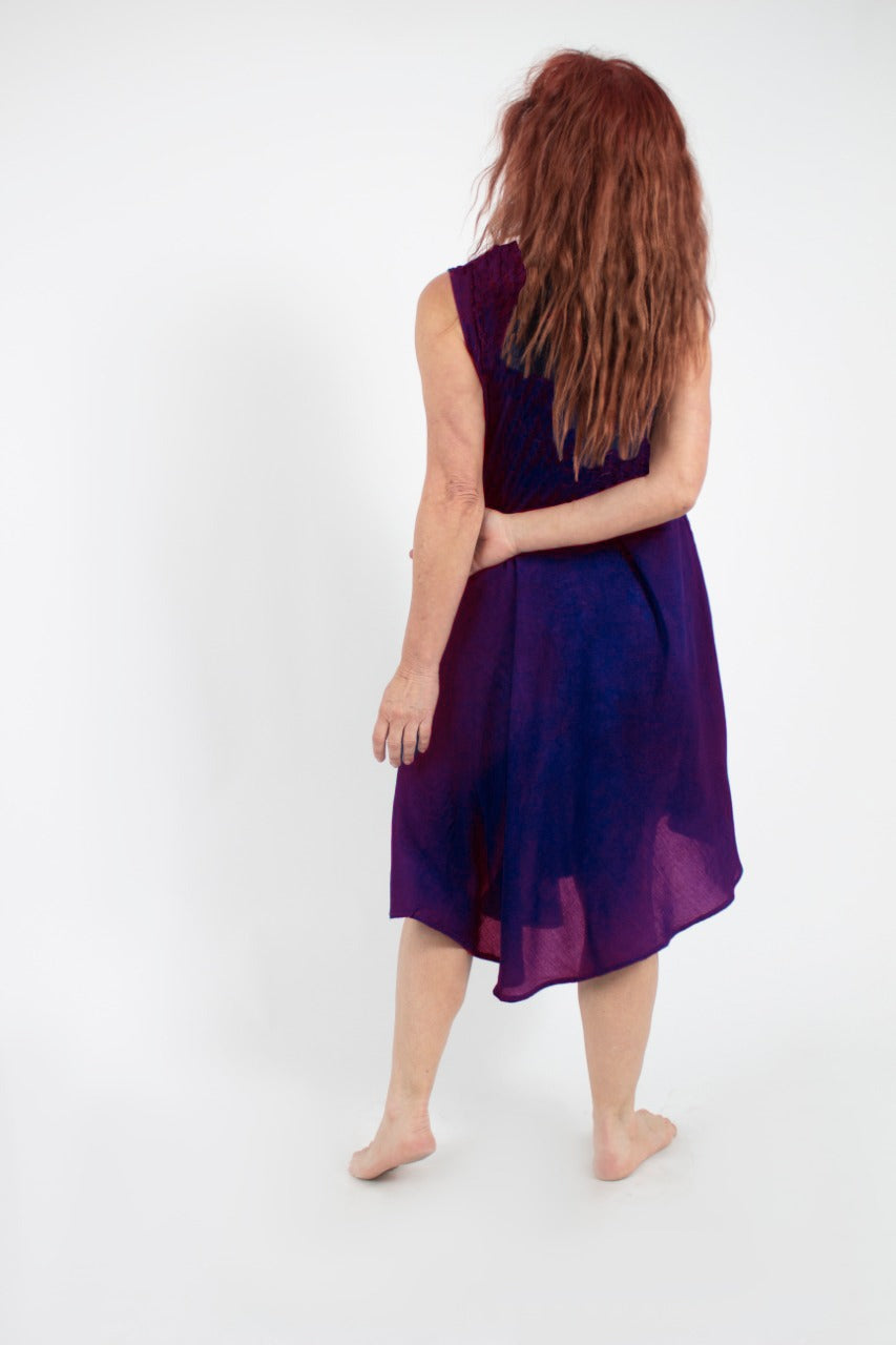 Vestido 3 Mariposas Morado
