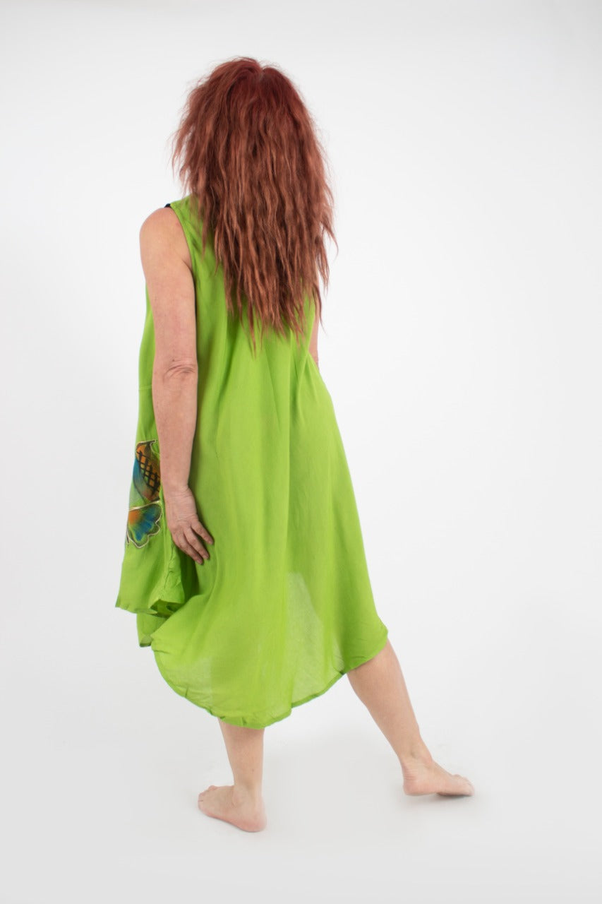 Vestido 3 Mariposas  Verde