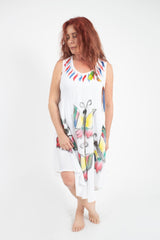 Vestido 3 Mariposas Blanco