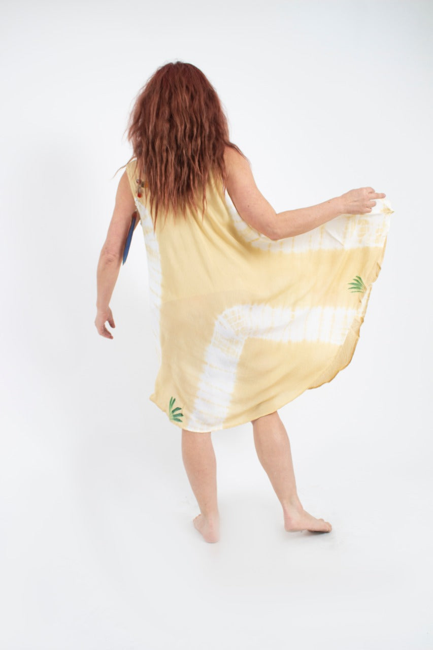 Vestido Mariposa Beige