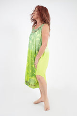 Vestido Teñido 2 Tonos Verde