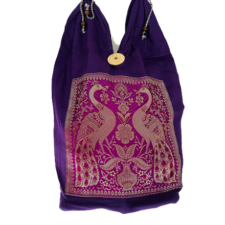 Bolso hippie Diseño Morado