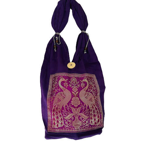 Bolso hippie Diseño Morado