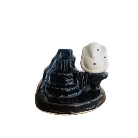 Porta Incienso Cascada White Ganesh + 10 inciensos especiales