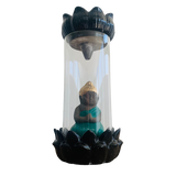 Porta Incienso Cascada Glass Budda + 10 inciensos especiales
