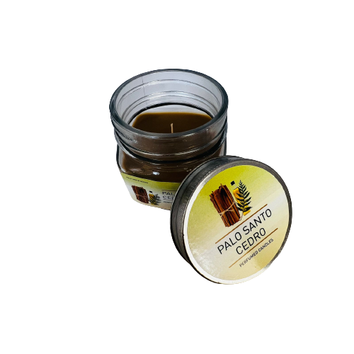 Vela Aromatica Tapa Rosca - Palo Santo & Cedro