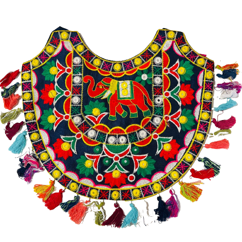 Cartera Bordada Diseño Elefante Rojo
