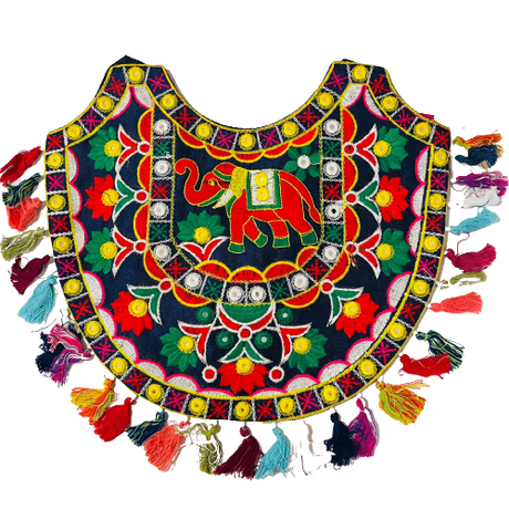 Cartera Bordada Diseño Elefante Rojo