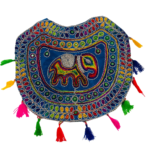 Cartera Elefante bordada Azul