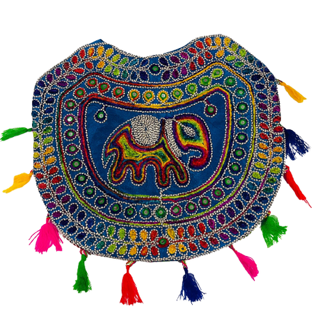 Cartera Elefante bordada Azul