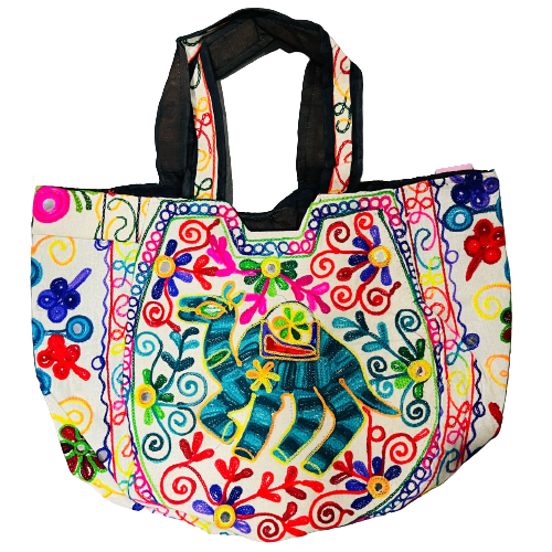 Bolso Playero Diseño Camello Multicolor