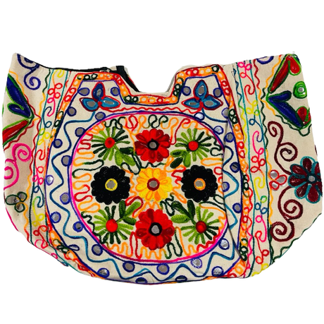 Bolso Playero Diseño Fantasia de Flores Multicolor