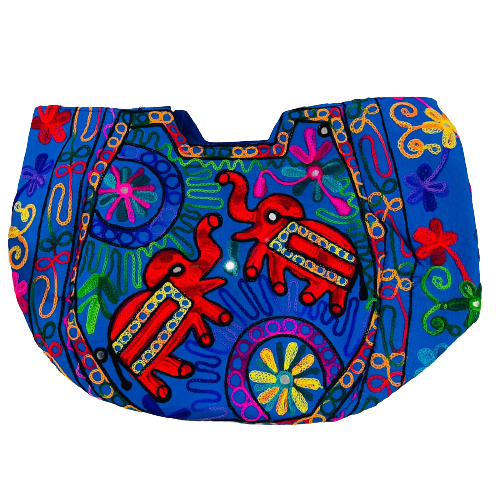 Bolso Playero Design Doble Elefante - Azul