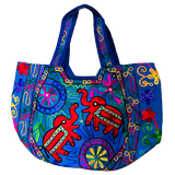 Bolso Playero Design Doble Elefante - Azul