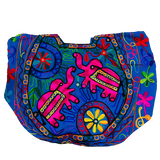 Bolso Playero Design Doble Elefante - Azul Rosado