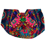 Bolso Playero Triple Elefante Azul Oscuro