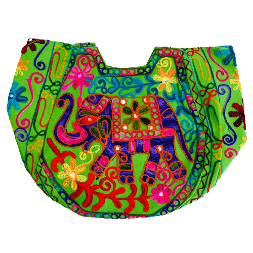 Bolso Playero Elefante Morado - Verde