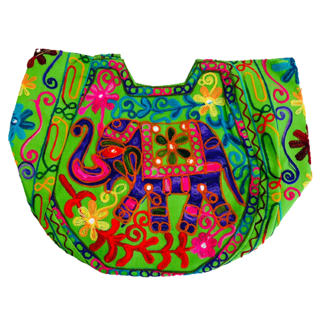 Bolso Playero Elefante Morado - Verde