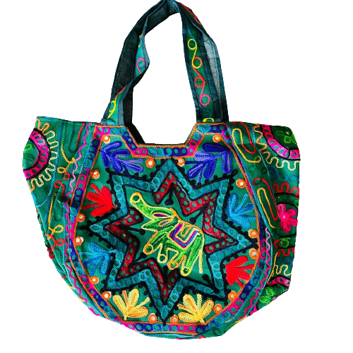 Bolso Playero Elefante Estrella - Verde
