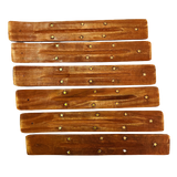 Pack 12 Porta Inciensos Tabla Madera