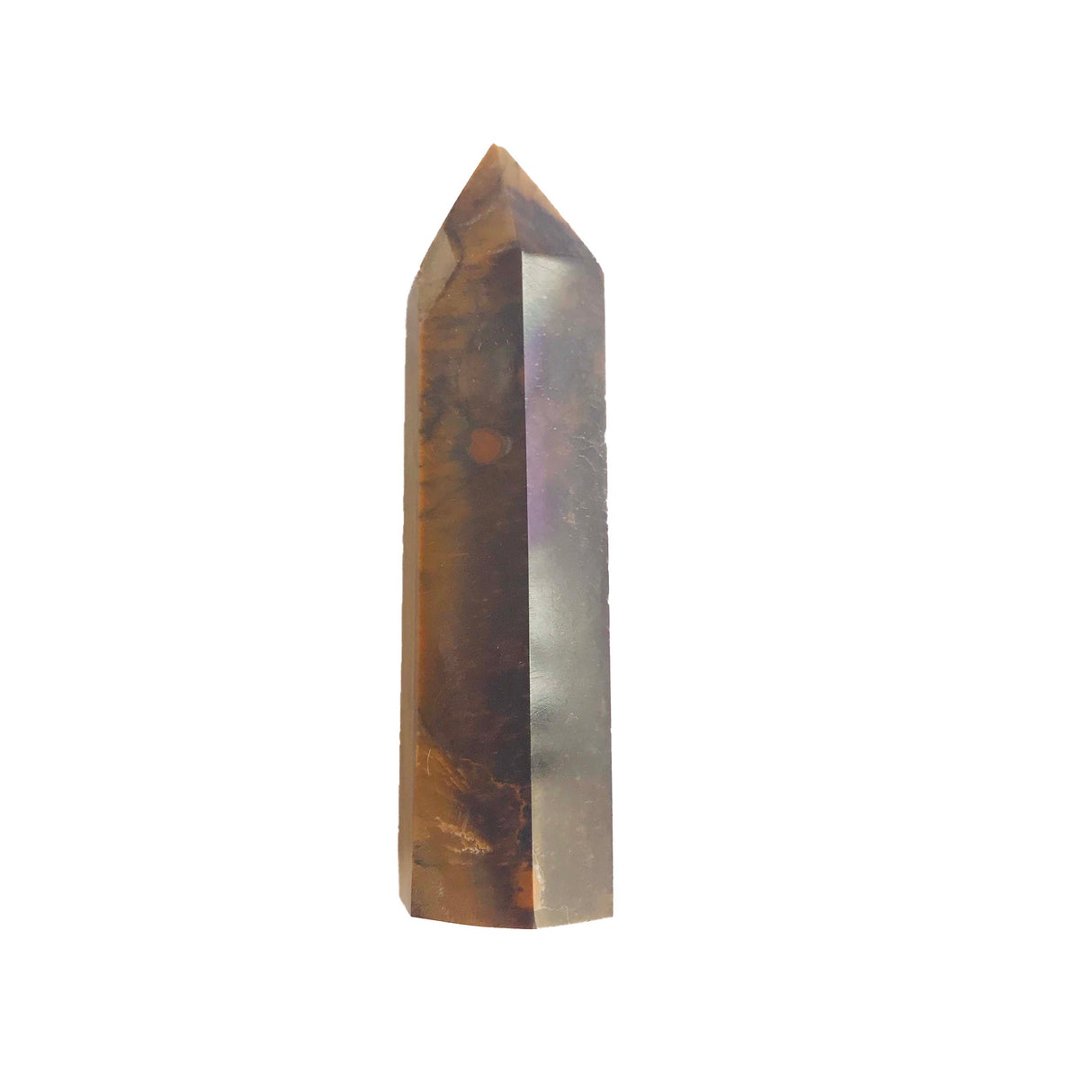 Punta de Ojo de Tigre - 6 cm hexagonal